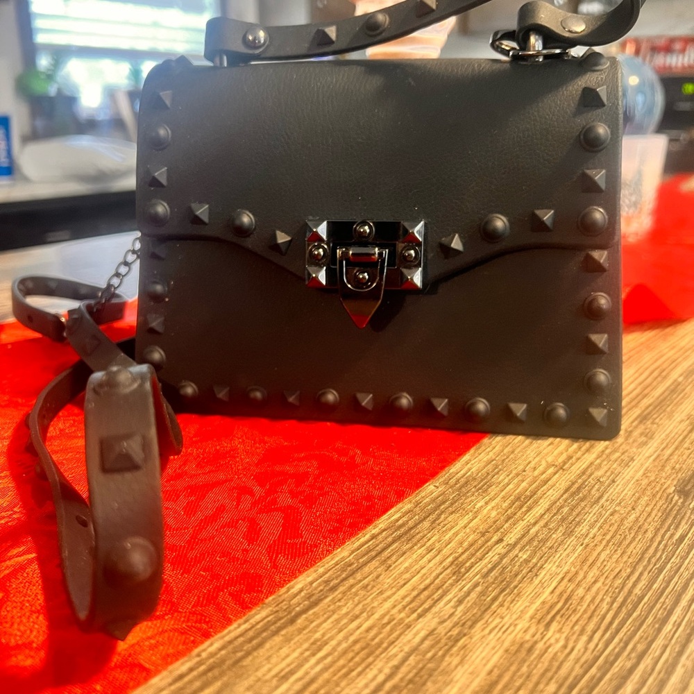 Black Studded Women's Bag
